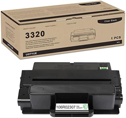 Phaser 3320 Toner Cartridge 106R02307 - UOTY 1 Pack Black High Capacity 106R02307 Toner Replacement for Xerox Phaser 3320 3320dni Printer